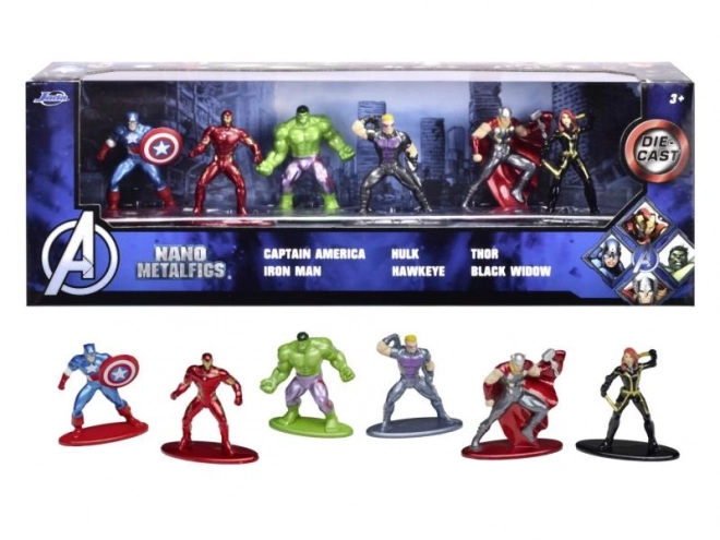 Kovinske figurice JADA MARVEL AVENGERS, 6 kosov, 4 cm