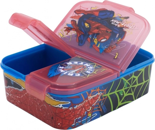 Večnamenska škatla za malico STOR SPIDER-MAN s predelki