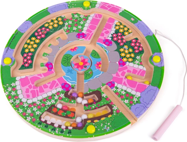 Magnetni labirint Vrtiček BIGJIGS TOYS