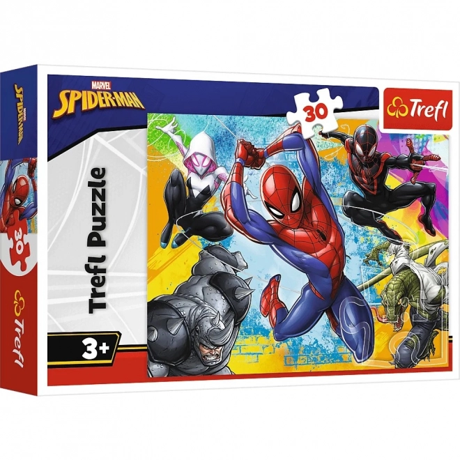 Sestavljanka 30 koščkov v barvah Spider-Mana