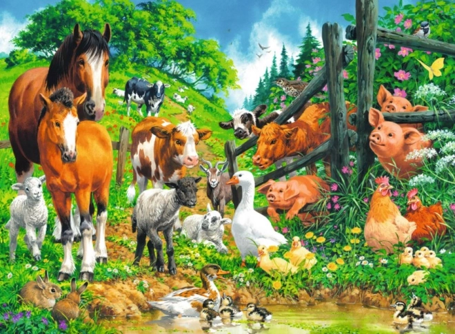 Ravensburger sestavljanka Živali XXL 100 kosov