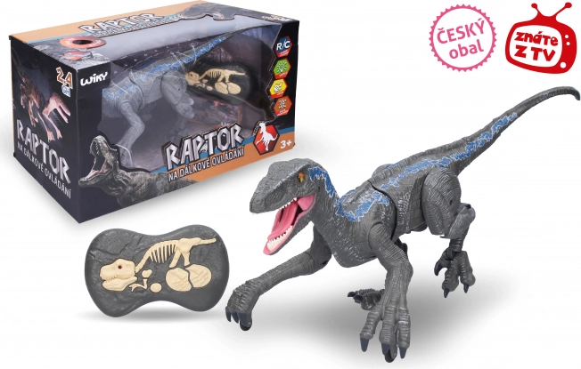 Raptor na daljinsko upravljanje siv 45 cm