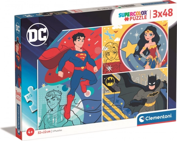 Sestavljanka 3×48 kosov DC Comics