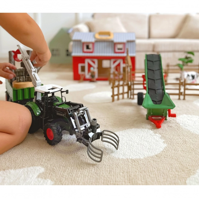Komplet kmetijskih strojev traktor mini farma WOOPIE