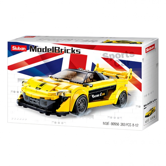 Sluban Model Bricks M38-B0956 rumen angleški športni avto