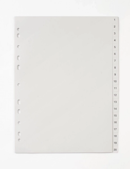 Razdelilnik A4 1-20 PP