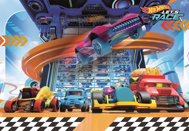 Sestavljanka 104 kosov HOT WHEELS Super Kolor