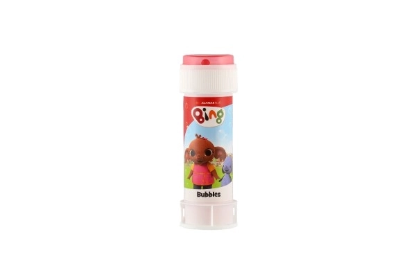 Bublifuk 60ml Zajček Bing, različne barve v plastični steklenički 4x11cm