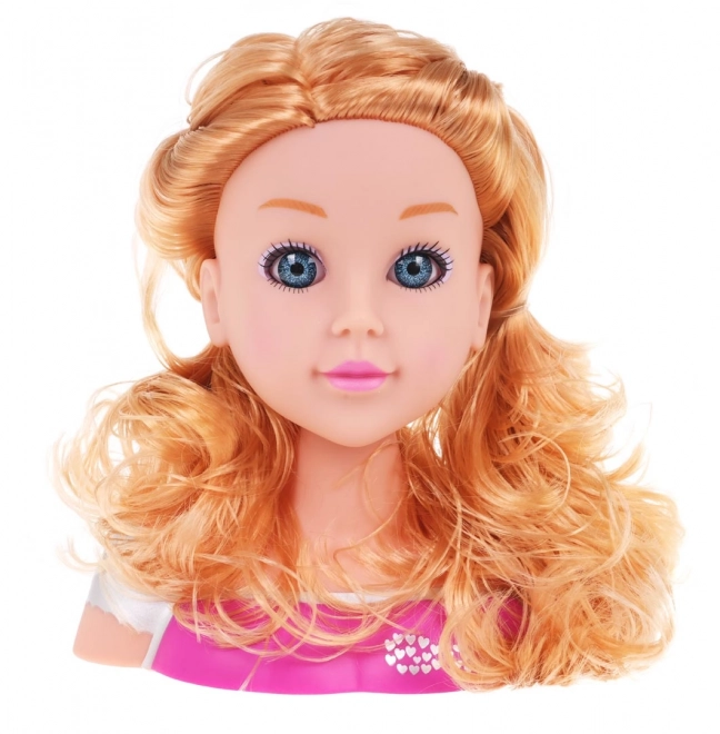 Blond stilistka glava + dodatki