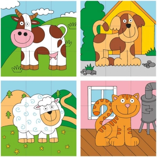 Barvita ilustracija živalic