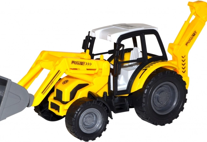 Traktor z nakladačem na vztrajnost