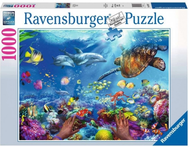 Puzzle Ravensburger Potapljanje z dihalko 1000 koščkov