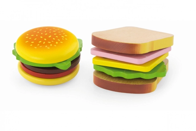 Leseni hamburger in sendvič