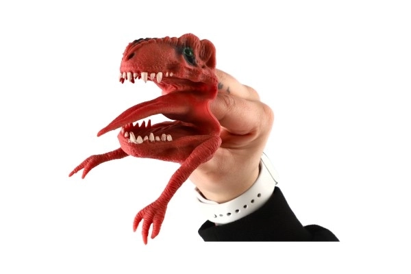 Lutka dinozaver 6x8cm silikon 3 barve