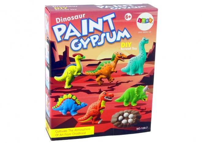 Komplet za ulivanje mavca DIY Barvanje dinozavrov