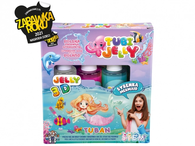 Komplet Tubi Jelly 3 barve - Morska deklica
