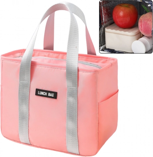 Izolacijska torba za hrano roza 24 cm