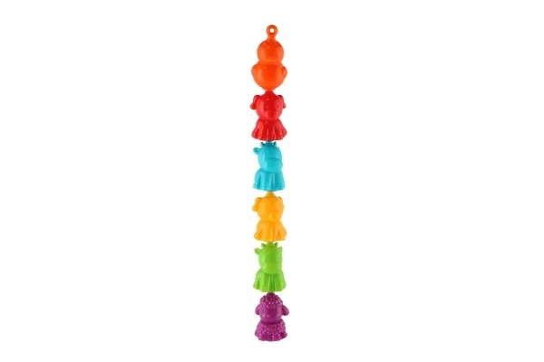 Plastične domače živali kmetija povezovalni v verigo 12 kosov 8 cm v plastični dozi 10x18 cm 12m+