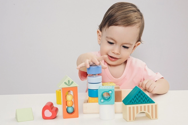 Lesene senzorične kocke Classic World Montessori
