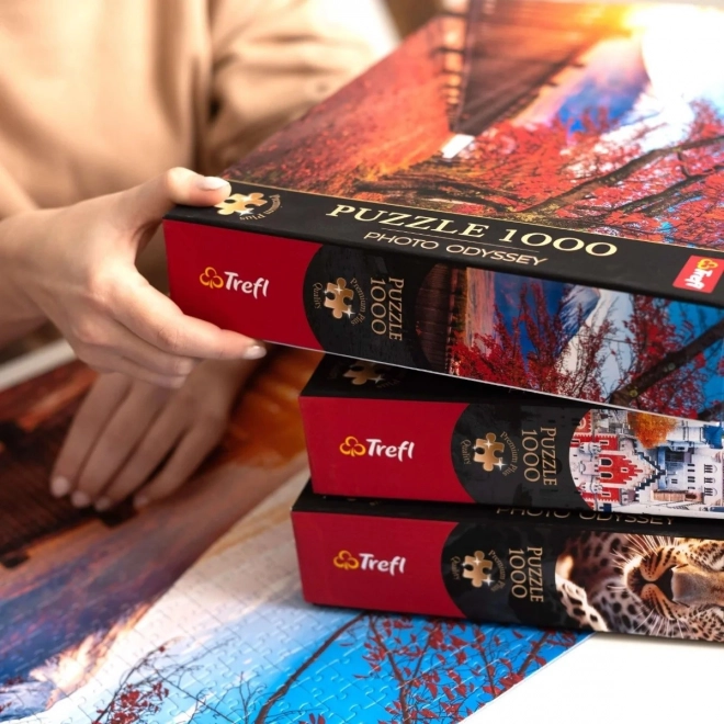TREFL Puzzle Premium Plus Foto Odiseja: Svetilnik Ost na otoku Sylt 1000 kosov