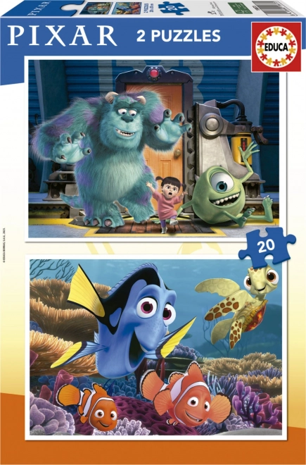Otroške sestavljanke Disney Pixar 2x20 kosov