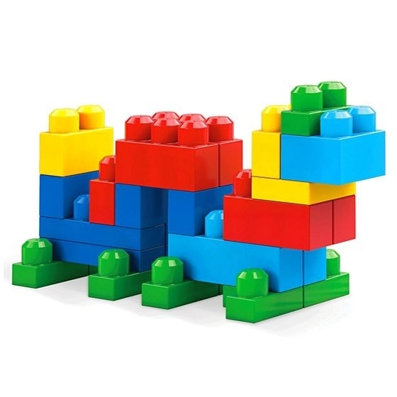 Mega Bloks Prvi Graditelji Kocke v Plastični Vrečki 60 kosov
