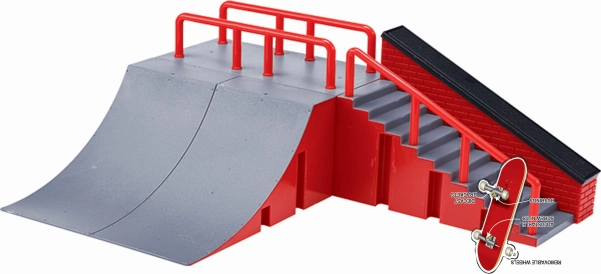 Set Fingerboard z rampo in stopnicami