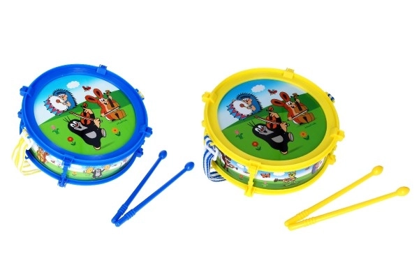 Krtek/Krtkov boben plast 20cm + 2 palčki v škatli