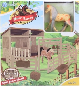 Zložljiva plastična hlevčka za konje s figurico