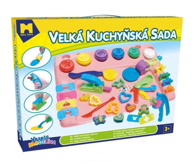 Velik komplet za kuhinjo s podlogo