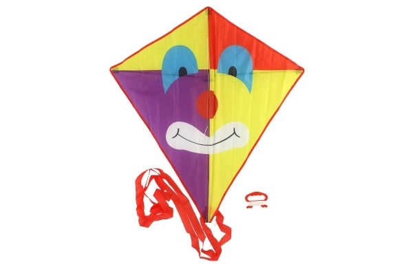Zmaj leteči klovn najlon 78x88cm v platneni vrečki 11x90x2cm