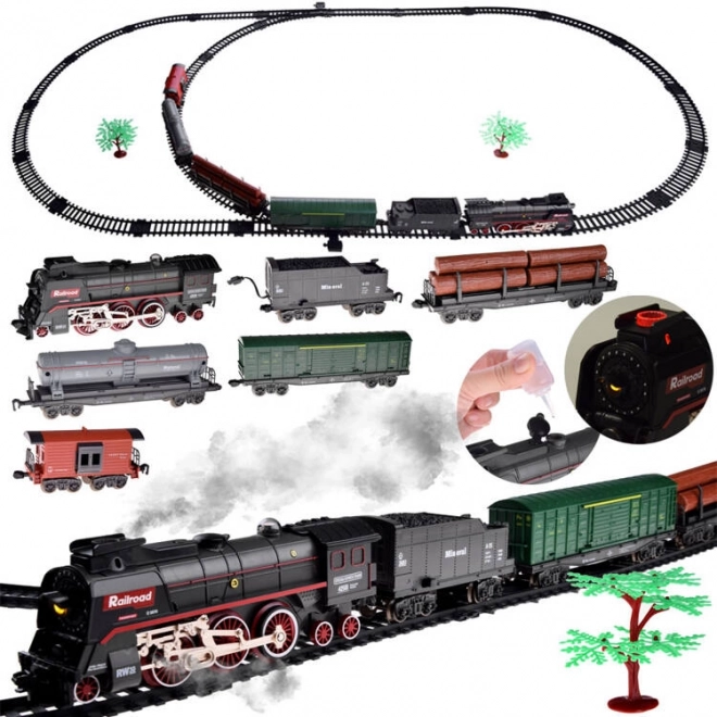 Električni vlak 185x99cm dim izhlapeva zvočni učinek RC0622