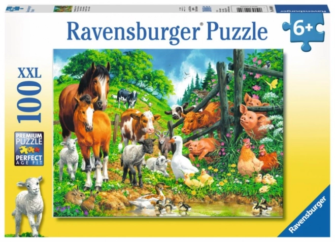 Ravensburger sestavljanka Živali XXL 100 kosov