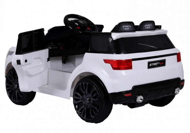 Električni avto Land Rapid Racer v beli barvi