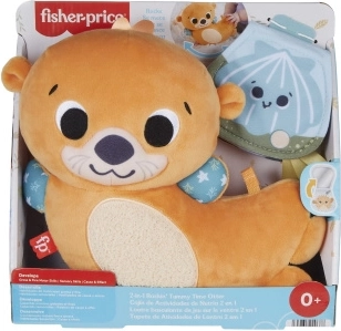 Fisher-Price prikupna vidra 2v1 – blazinica za trebušček in ropotajoči prijatelj