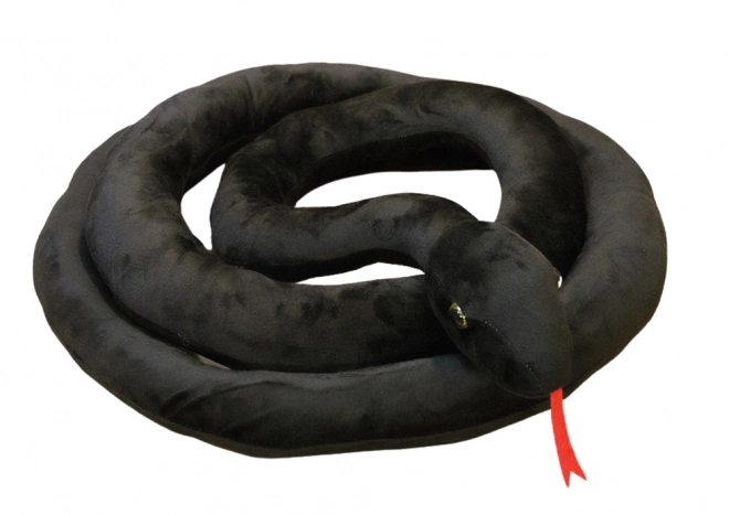 Plišasti maskota črna kača 110 cm