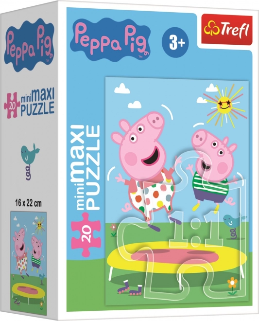TREFL Puzzle Pujsa Pepa: Na trampolinu 20 kosov