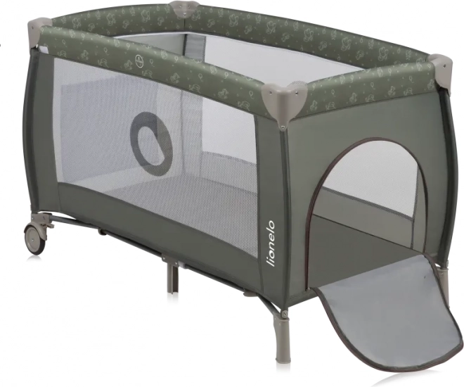 Potovalna posteljica Lionelo Sven Plus Beige Olive
