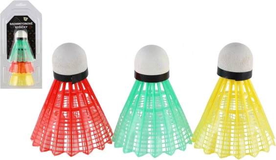 Barvne badminton žogice/košarice 3 kos