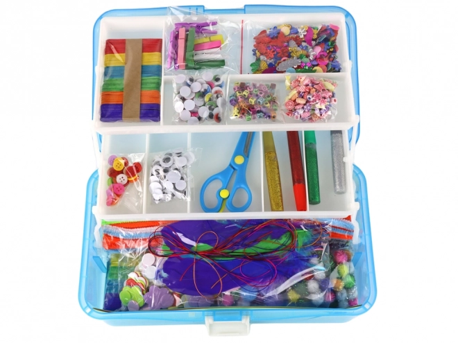 Modra razširljiva kovček Creative Art Kit DIY