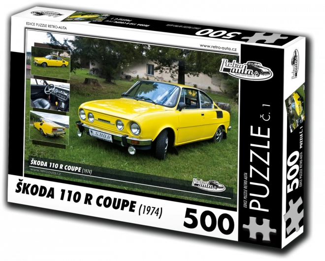 Retroavto Puzzle Škoda 110 R Coupé 1974 - 500 kosov