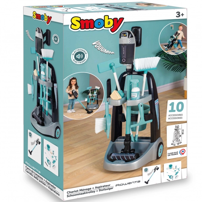 Smoby Rowenta čistilni voziček s sesalcem