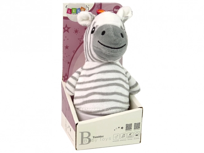 Otroški gugalni zebra z lučko in melodijo
