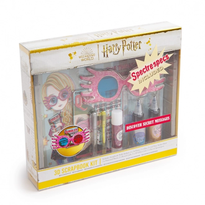 Obročni dnevnik set Harry Potter Luna Lovegood 3D