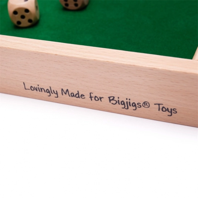 lesena igra Shut the Box BIGJIGS TOYS