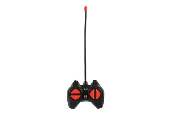 Auto RC terenski 14cm plast 27MHz na baterije s svetlobo v škatli 20x11x10cm – Turkizna