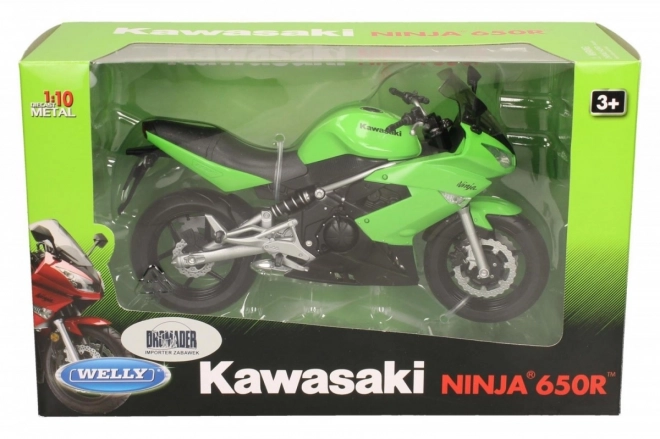 Welly Motor Kawasaki Ninja 650R 1:10 zelen