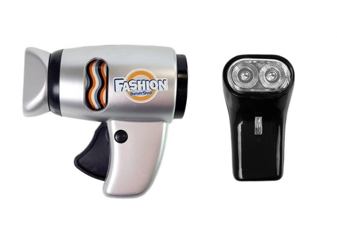 Frizerski salon Srebrni frizirni dodatki otroški fen otroški frizerski salon