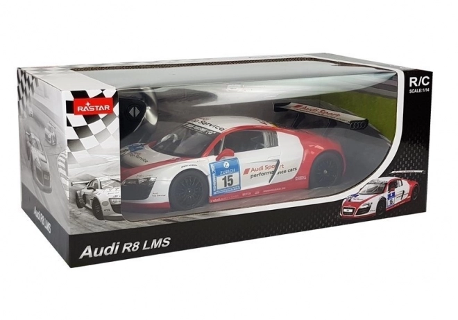 Rastar Audi R8 LMS daljinsko vodeni avto 1:14 belo-rdeče