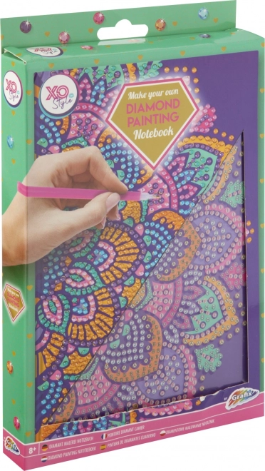 Zvezek A5 Vijolična Mandala Diamantno Slikanje